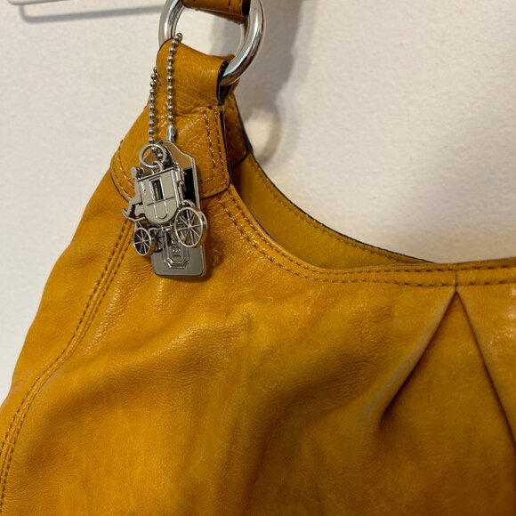 Coach Mustard Maggie Leather Purse - Picture 4 of 16